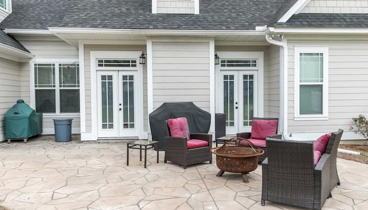 Create a Beautiful Stamped Concrete Patio in Modesto, California area!